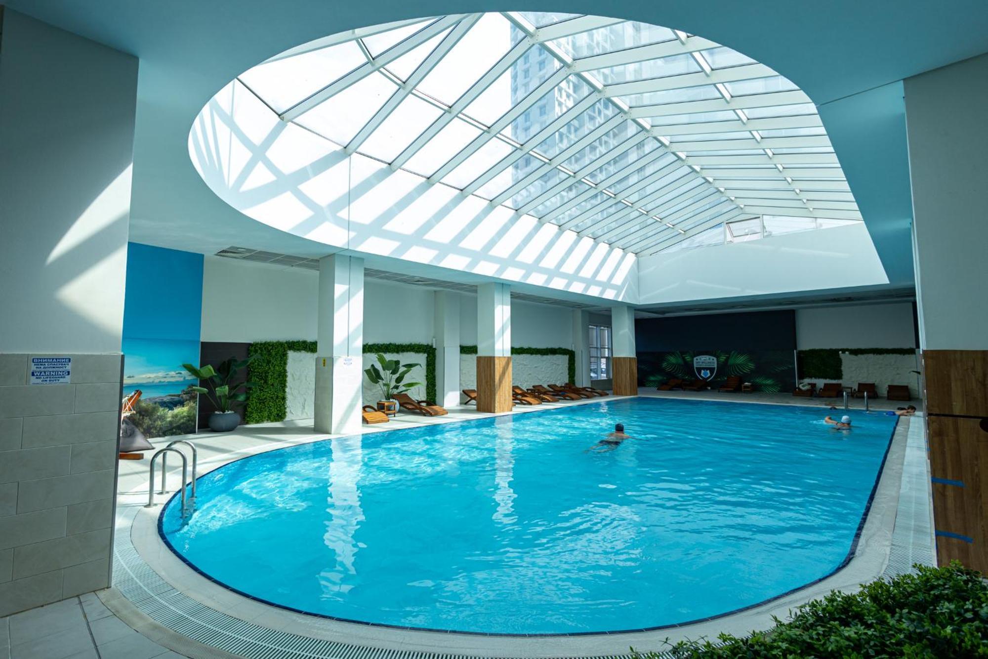 19Th & 18Th Floor Secure Apartments With Pool & Fitness & Parking Included In Price Skopje Esterno foto